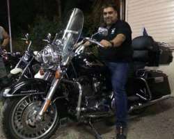 He loves to ride bikes. He owns a Harley Davidson and prefers to come on set on his bike if the conditions are favorable.